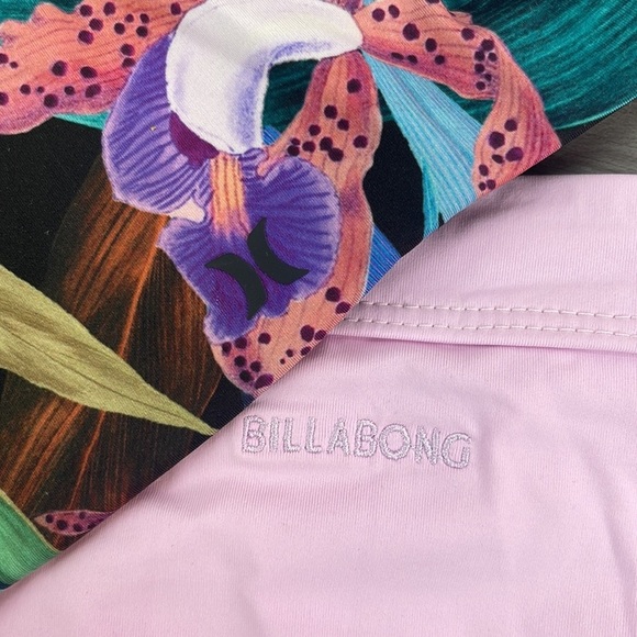 ☀️HURLEY☀️BILLABONG☀️ORCHID SNACK ADJ SCP SOL SEARCHER MAUI RIDER BIKINI SET - Picture 13 of 14